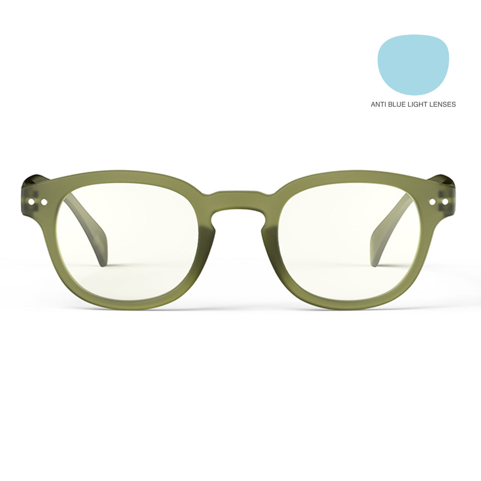 Tailor Green #C Screen Glasses by Izipizi - Velvet Club Limited Edition