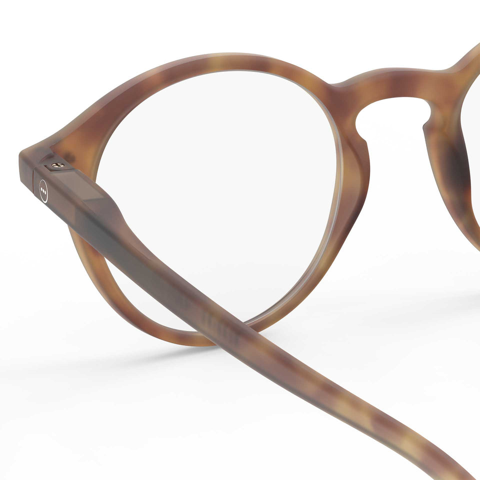 a pair of matte brown tortoise reading glasses from izipizi France