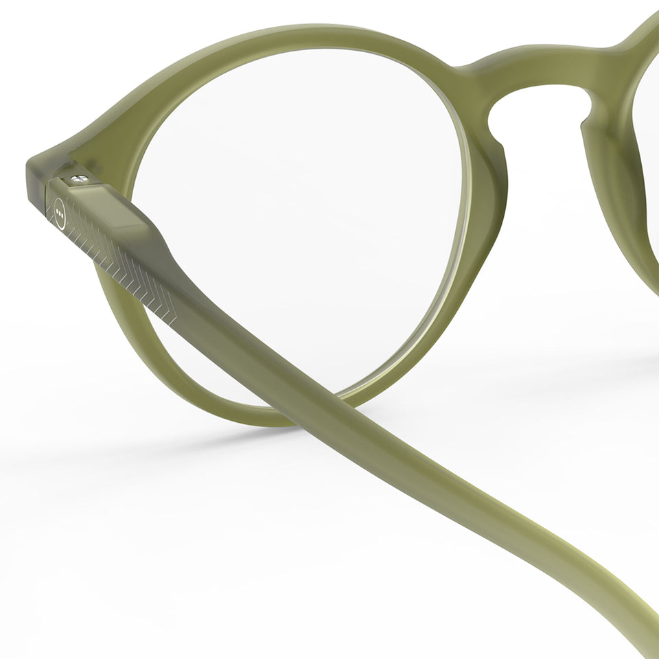 a pair of bottle green reading glasses from izipizi France
