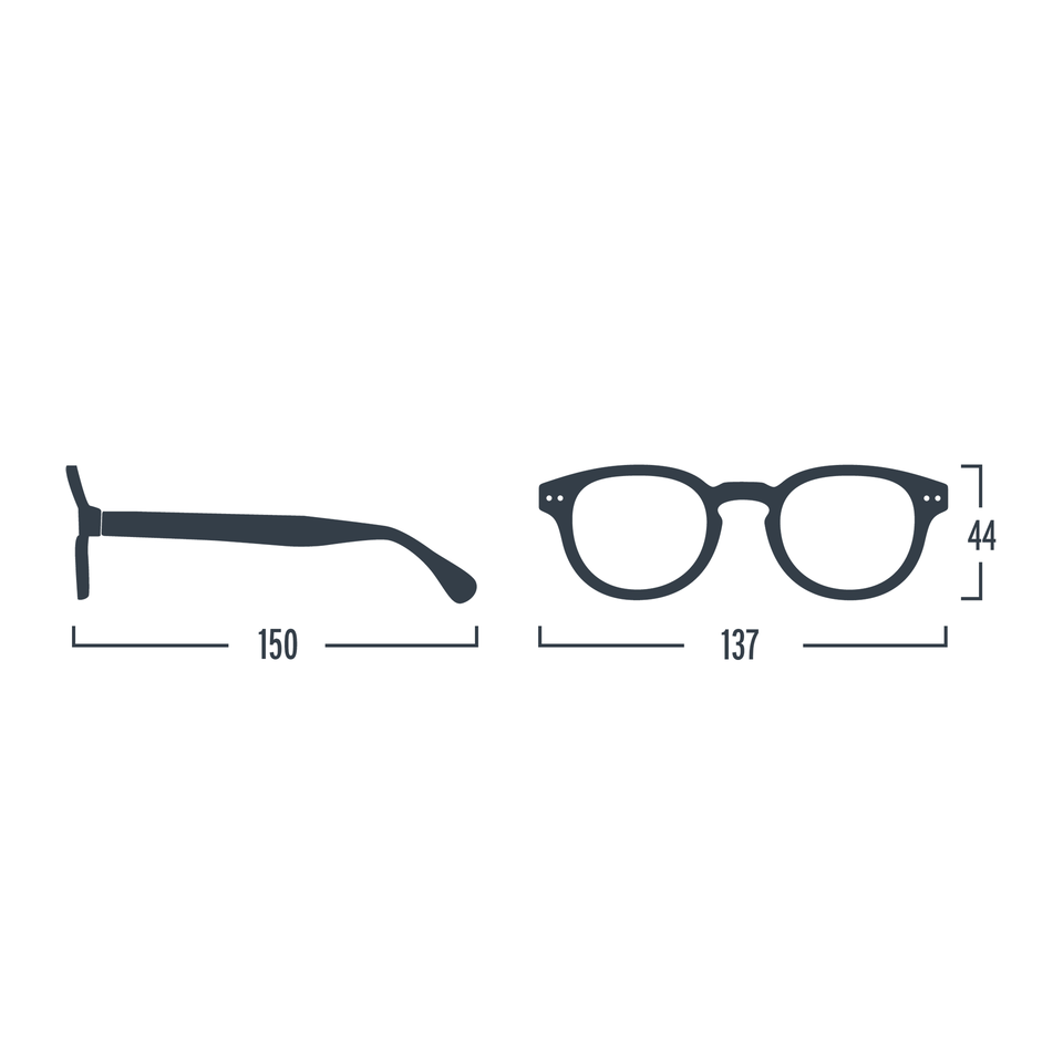 Washed Denim #C Reading Glasses by Izipizi - Artefact Collection Limited Edition