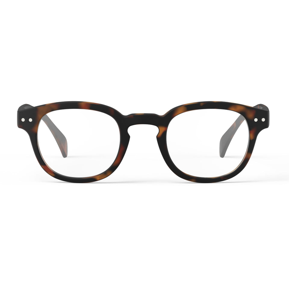 a pair of brown tortoise reading glasses from Izipizi France