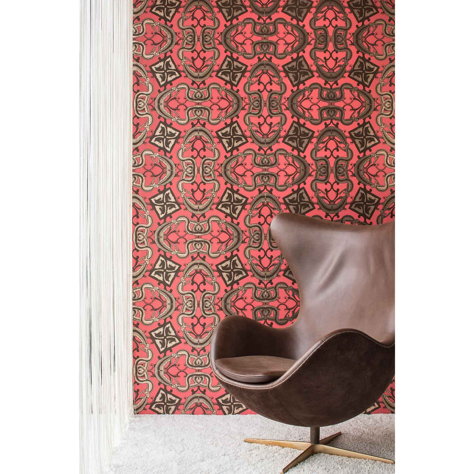 Snake Bit Clay Coated Paper Wallpaper by Flavor Paper