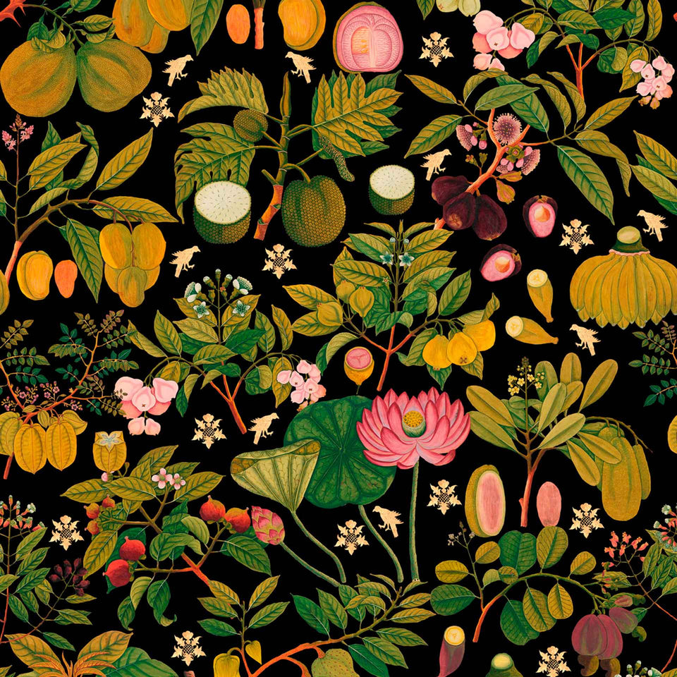 Asian Fruits and Flowers Wallpaper by MINDTHEGAP
