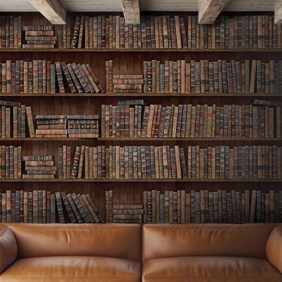 Book Shelves Wallpaper by MINDTHEGAP