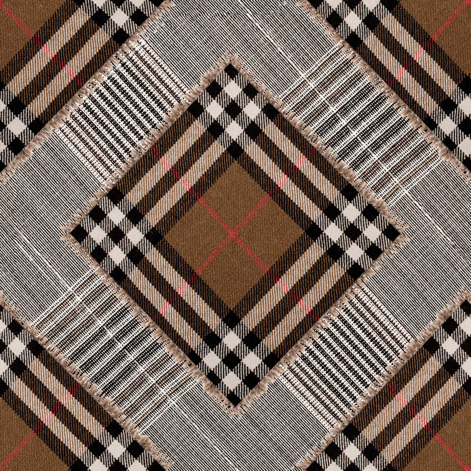 Checkered Patchwork Wallpaper by MINDTHEGAP