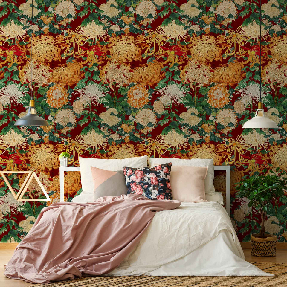 Chrysanthemums Wallpaper by MINDTHEGAP