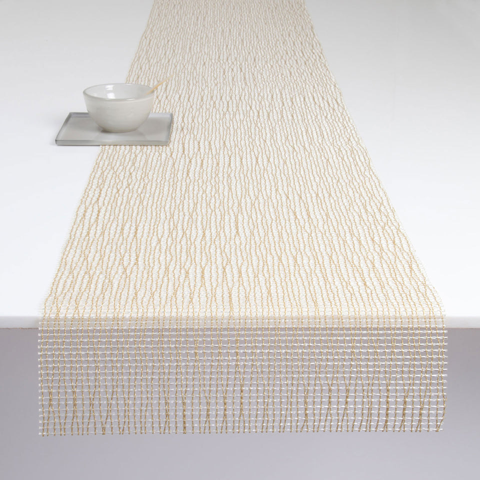 Gold Lattice Placemat & Runner by Chilewich