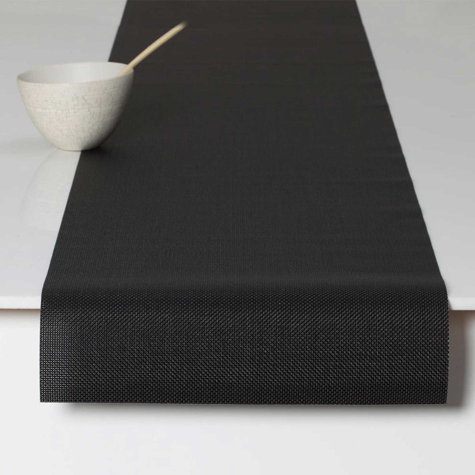 Black Mini Basketweave Placemats & Runner by Chilewich