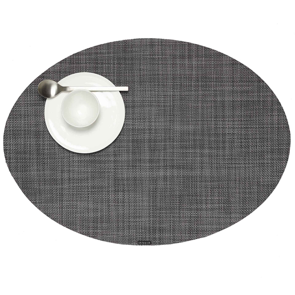 Cool Grey Mini Basketweave Placemats & Runner by Chilewich
