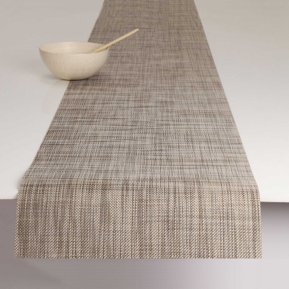 Soapstone Mini Basketweave Placemats & Runner by Chilewich