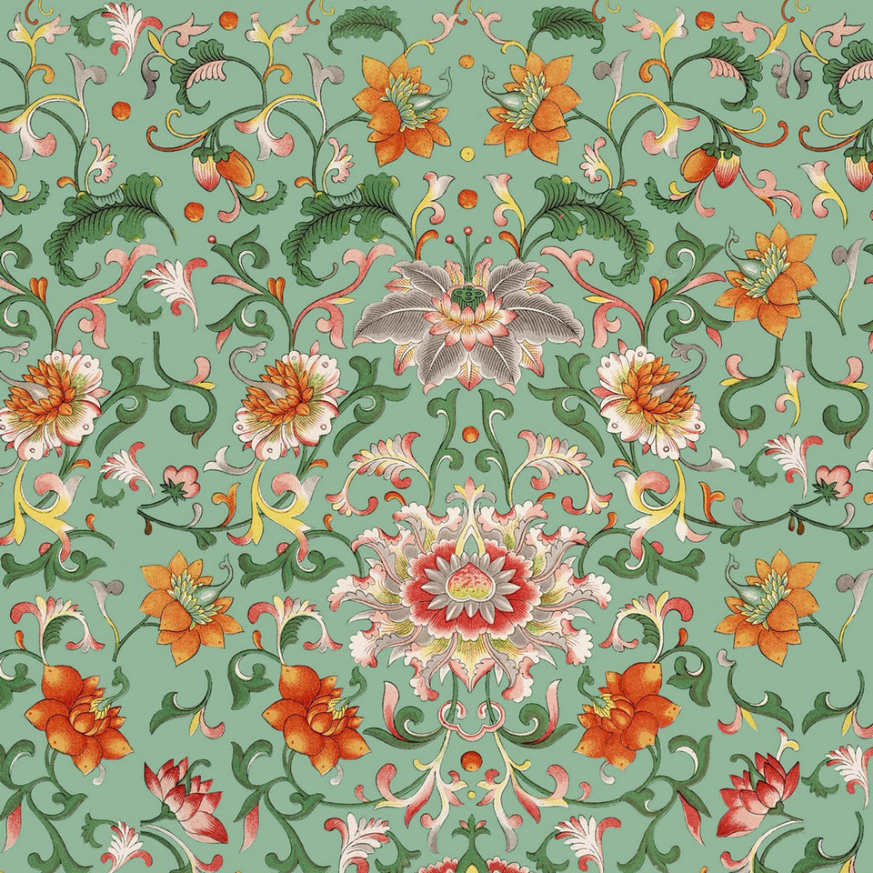 Chinese Floral Wallpaper by MINDTHEGAP