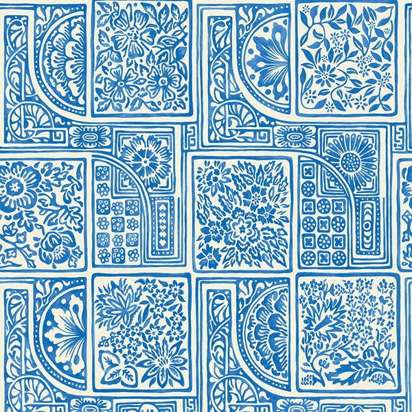 Bellini in Blue & White Wallpaper by Cole & Son