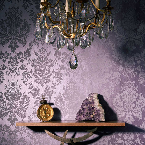 Giselle in Plum Wallpaper by Cole & Son