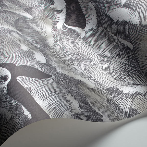 Melville in Charcoal Wallpaper by Cole & Son