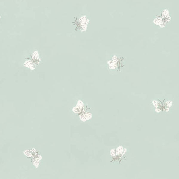 Peaseblossom in Duck Egg Wallpaper by Cole & Son