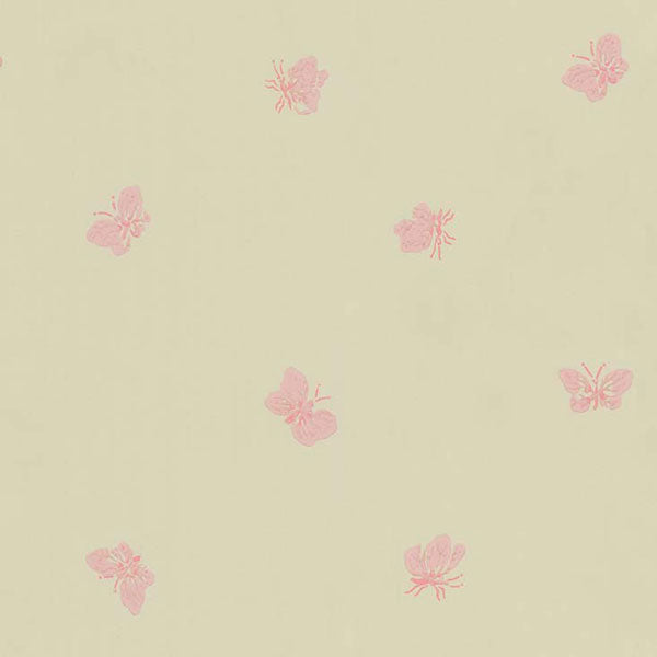 Peaseblossom in Linen & Pink Wallpaper by Cole & Son