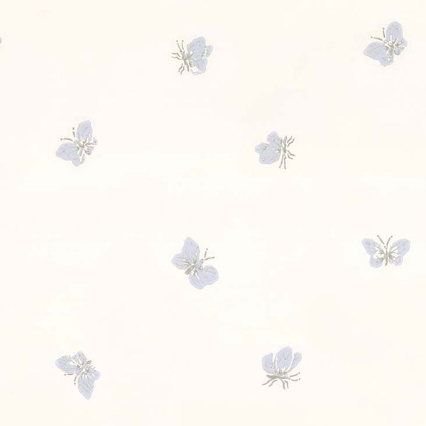 Peaseblossom in White & Lilac Wallpaper by Cole & Son
