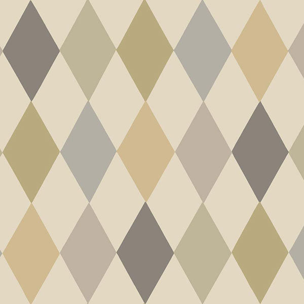 Punchinello in Metal on Linen Wallpaper by Cole & Son