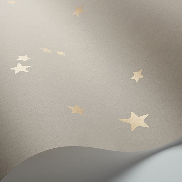 Stars in Linen & Gold Wallpaper by Cole & Son