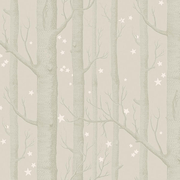 Woods & Stars - Grey Wallpaper by Cole & Son