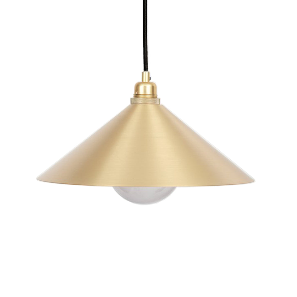 Cone Shade Pendant Lamp Brass by Frama