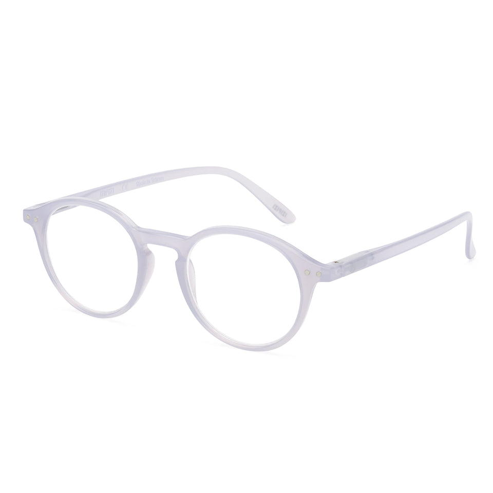 a pair of lavender purple reading glasses from izipizi France