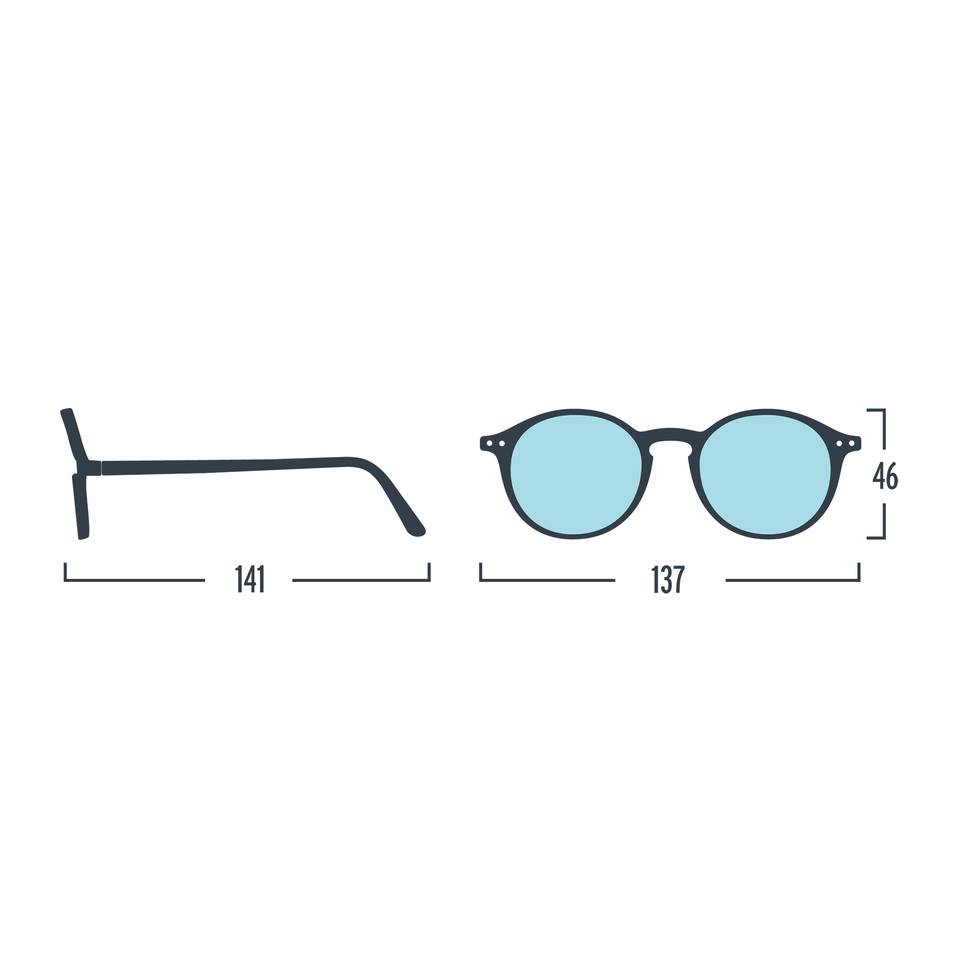 Frosted Blue #D Screen Glasses by Izipizi - Glazed Ice Limited Edition