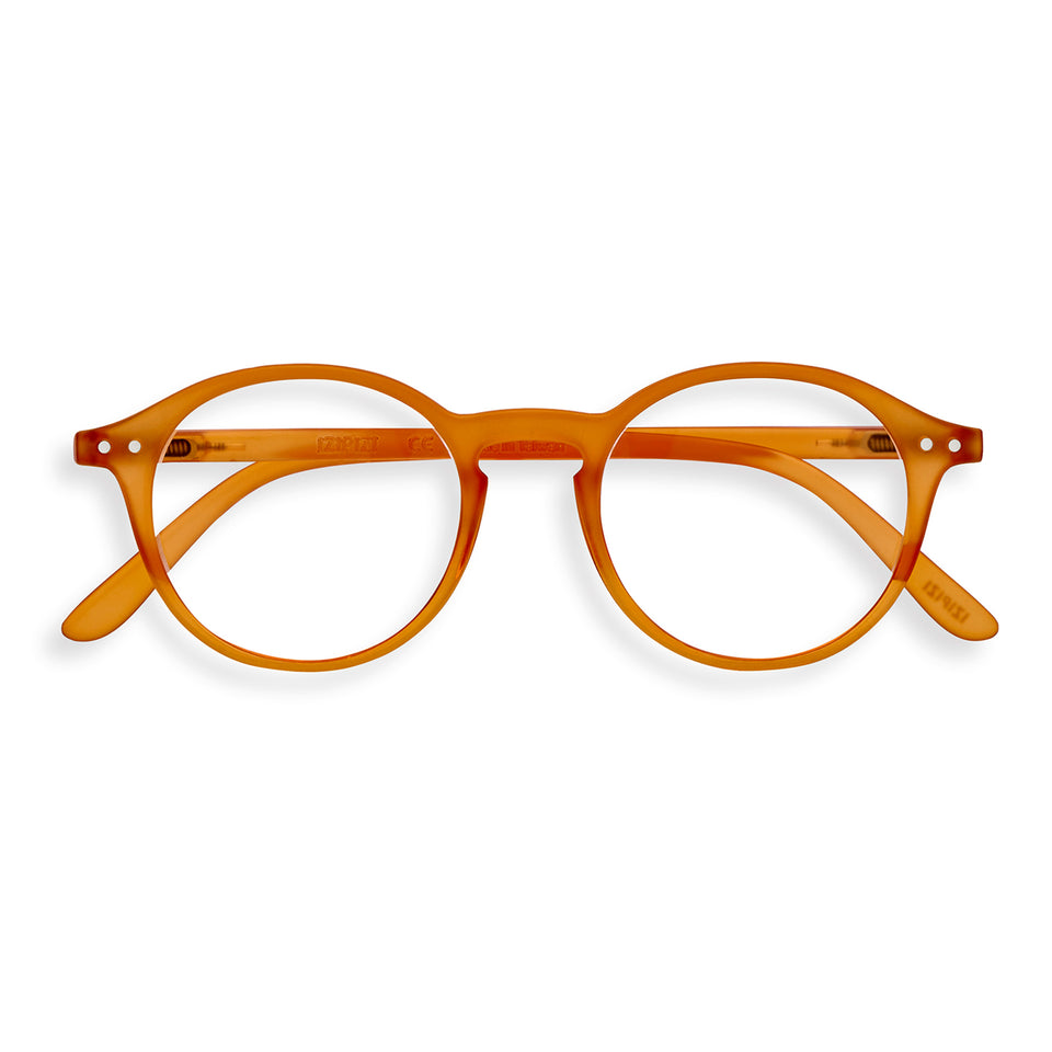 a pair of orange reading glasses from izipizi France