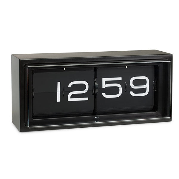 Black 24hr Brick Wall / Desk Clock by Leff Amsterdam