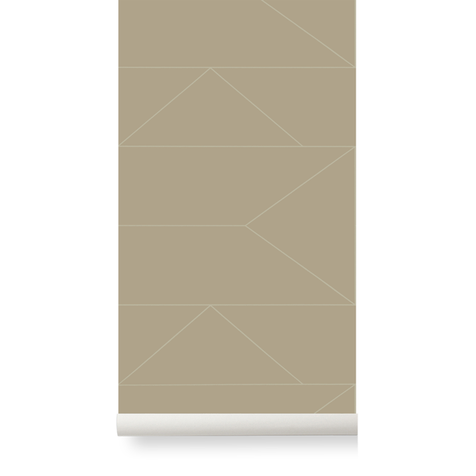 Lines Wallpaper - Cashmere by Ferm Living