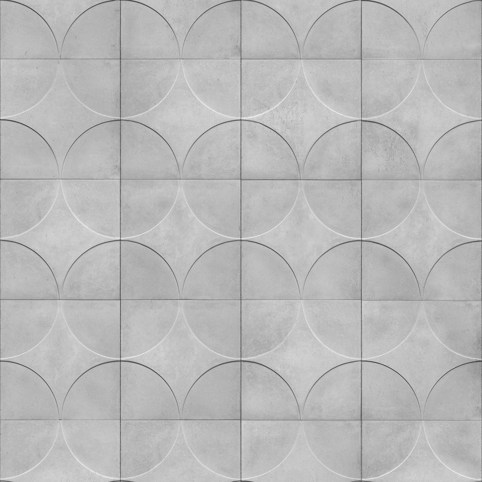 Circle Moulded NDE-01 Monochrome Wallpaper by Nada Debs + NLXL