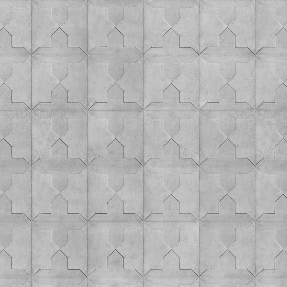 Cross Moulded NDE-03 Monochrome Wallpaper by Nada Debs + NLXL