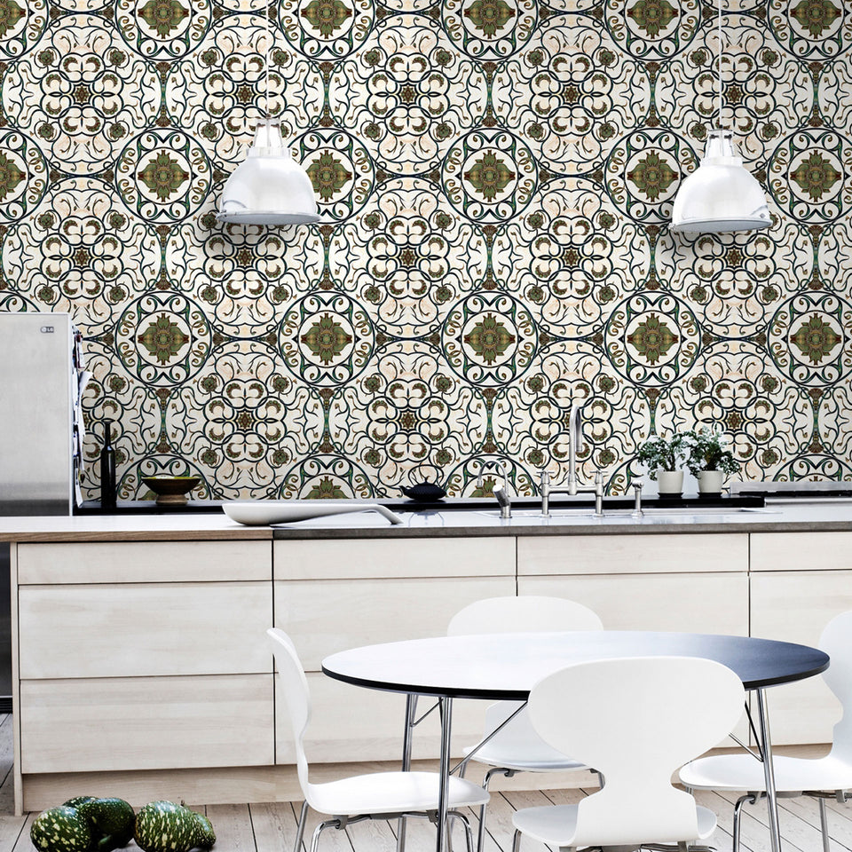 Organic Tile Wallpaper by MIND THE GAP