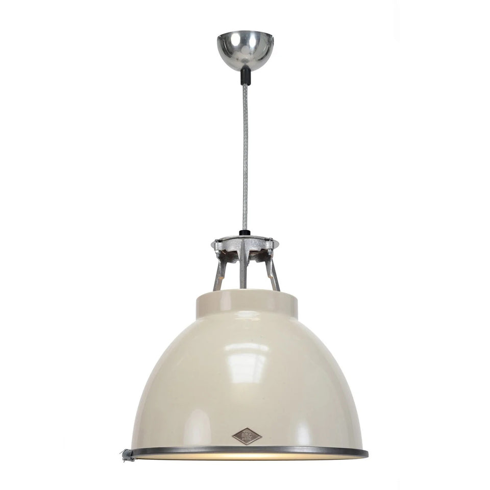 Titan Size 1 Pendant Light with Etched Glass by Original BTC