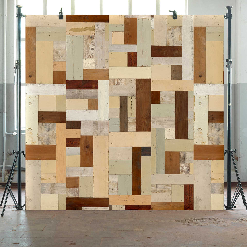 Mosaic PHE-06 Scrapwood Wallpaper by Piet Hein Eek + NLXL