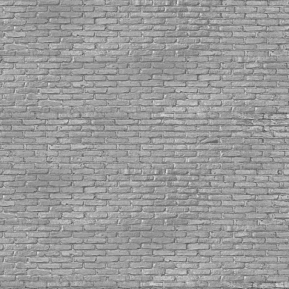 Silver Grey Brick PHM-34 Materials Wallpaper by Piet Hein Eek + NLXL