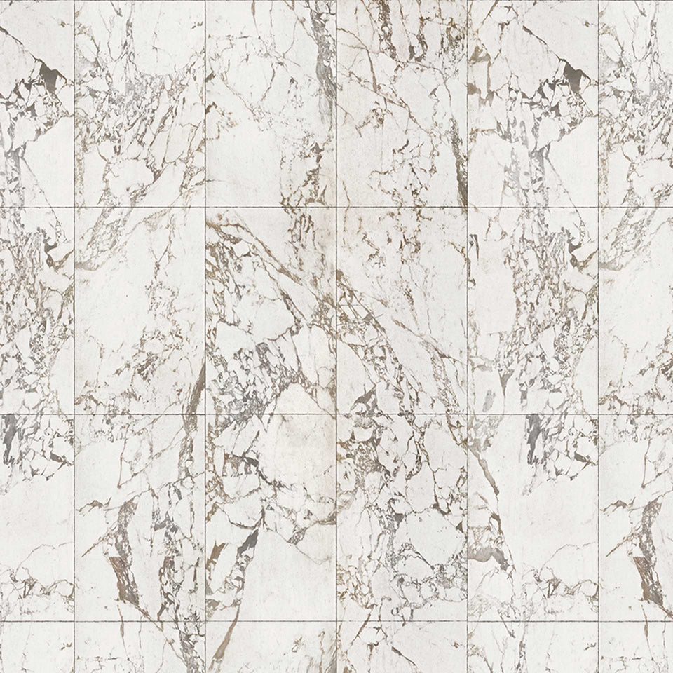 White Marble Materials Wallpaper by Piet Hein Eek + NLXL