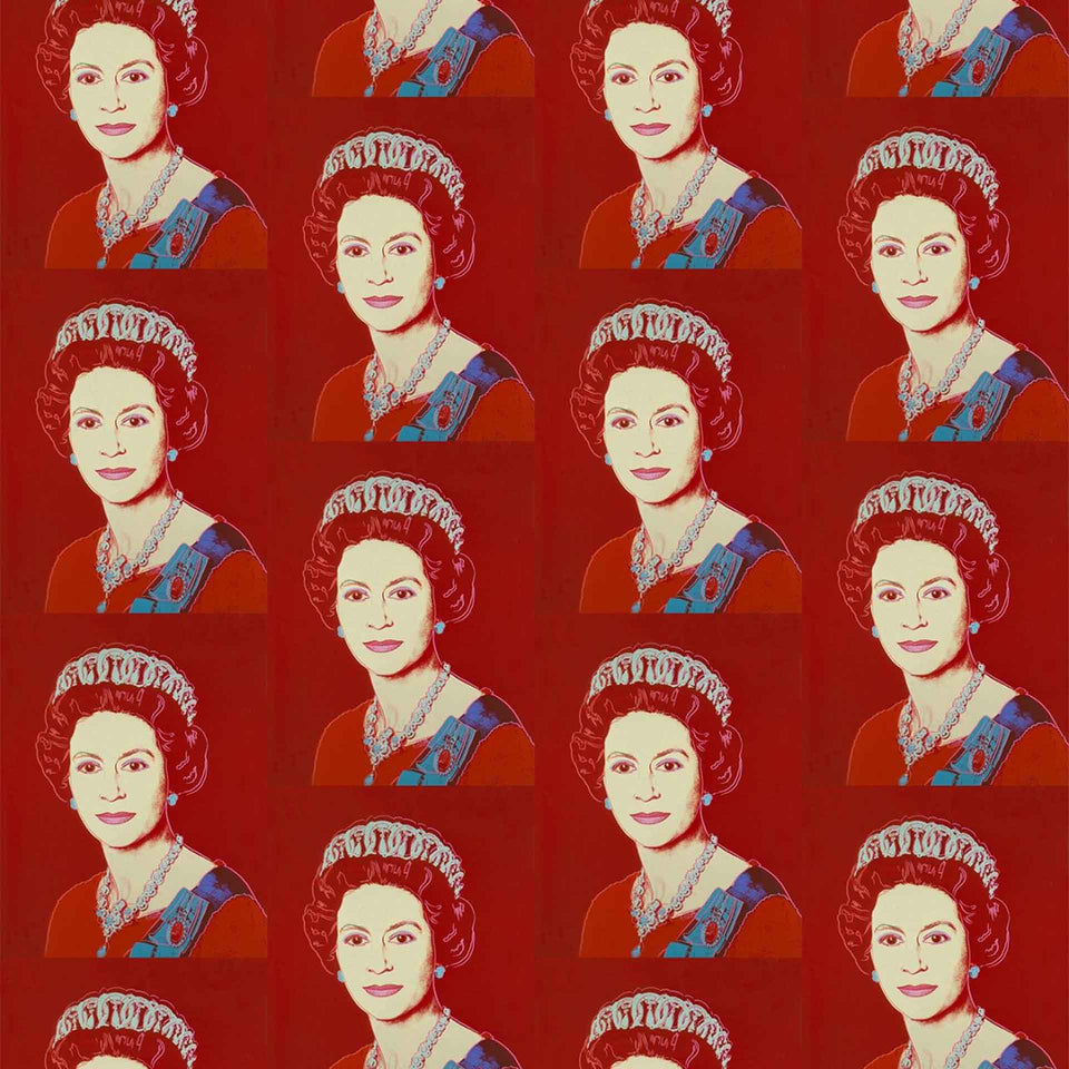 Queen Elizabeth Removable Wallpaper by Andy Warhol x Flavor Paper