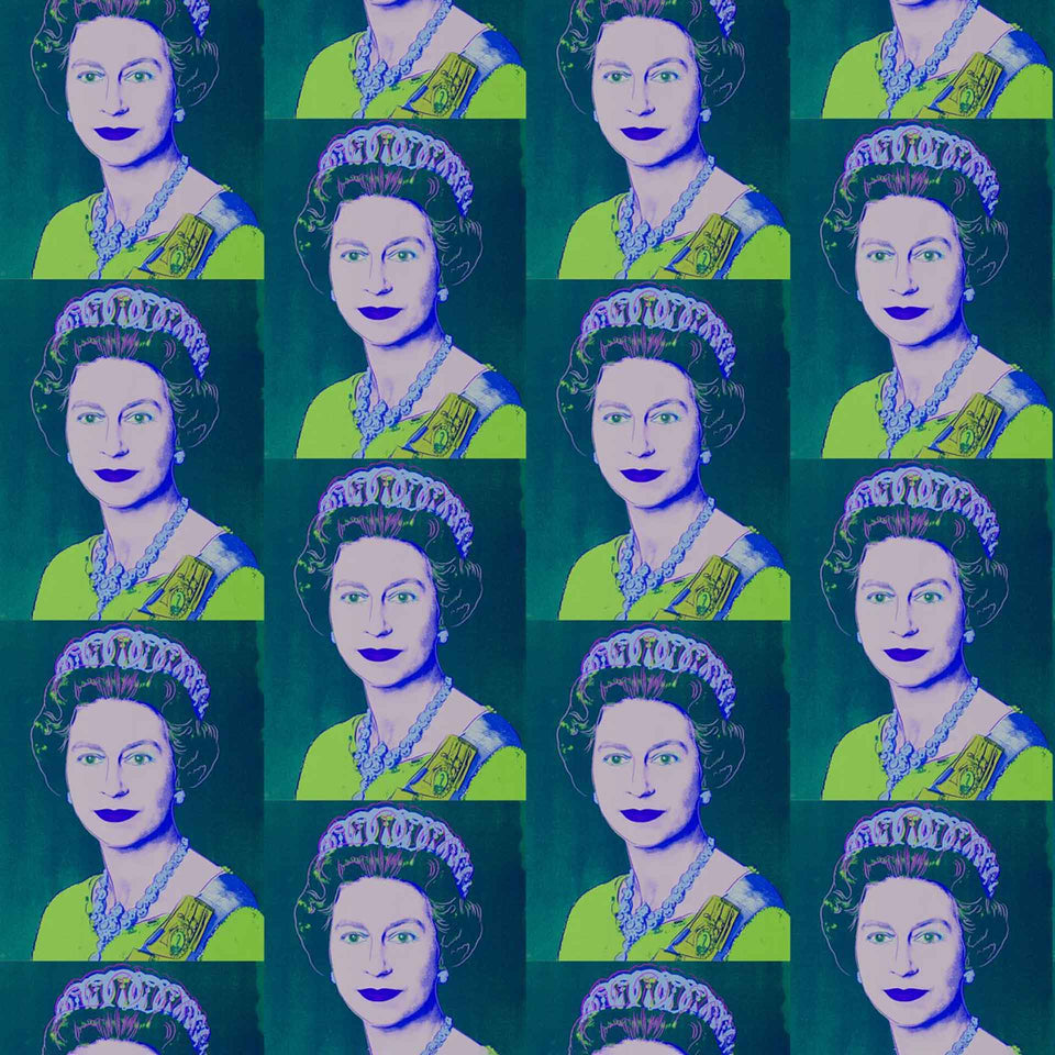 Queen Elizabeth Removable Wallpaper by Andy Warhol x Flavor Paper