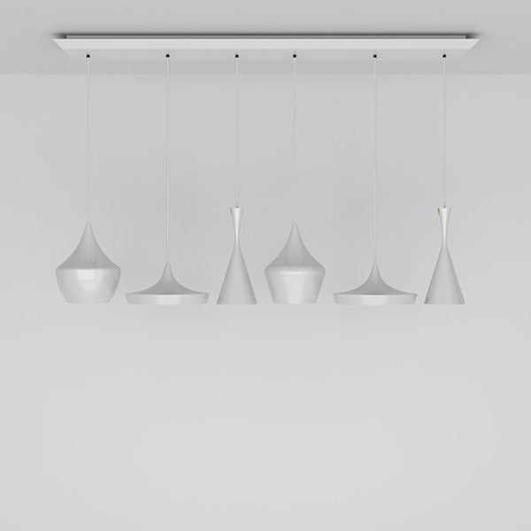 White Range Linear Pendant System by Tom Dixon Home
