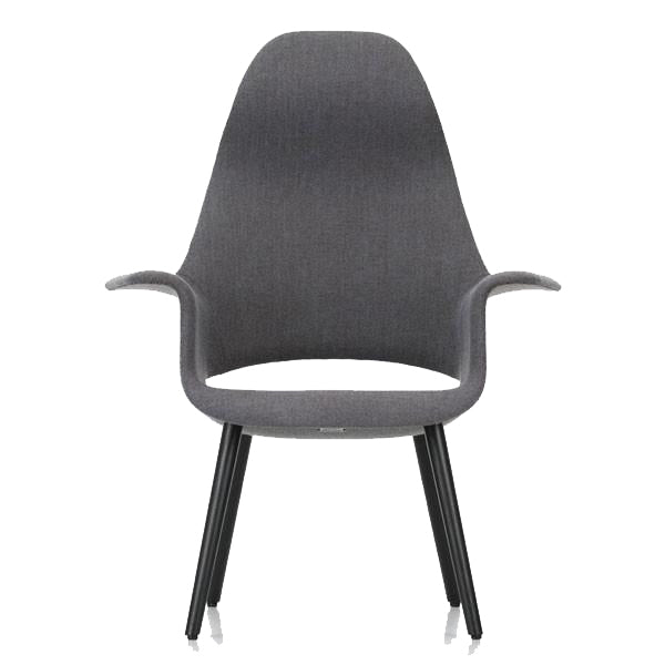 Organic Highback Chair in Cosy Fabric by Eames & Saarinen