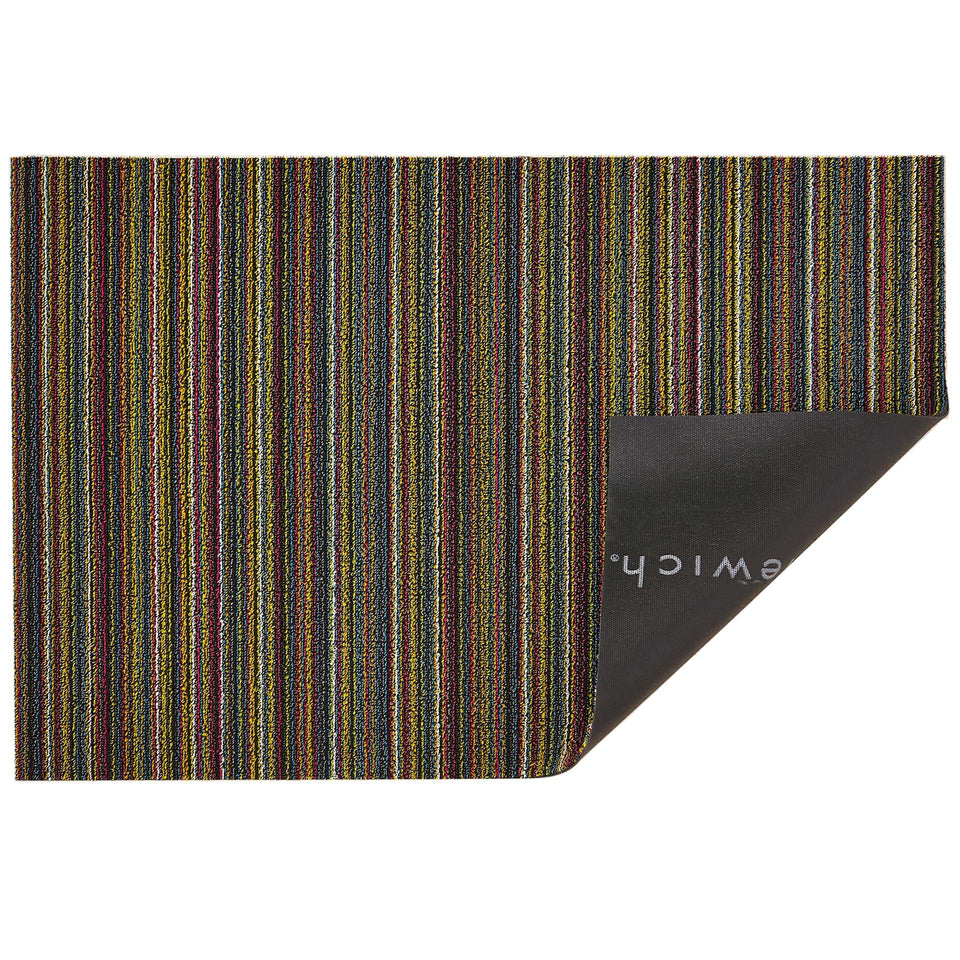 Bright Multi Skinny Stripe Shag Mat by Chilewich