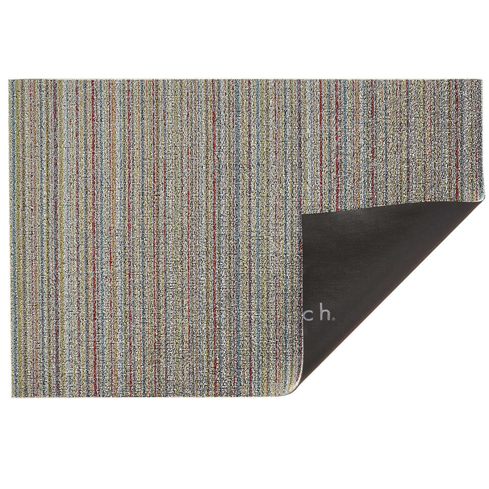 Soft Multi Skinny Stripe Shag Mat by Chilewich