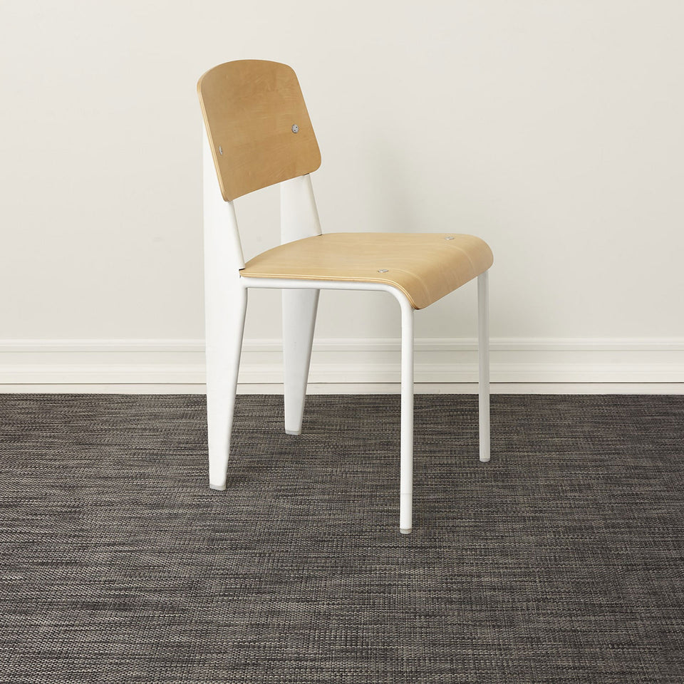Carbon Basketweave Woven Floor Mat by Chilewich