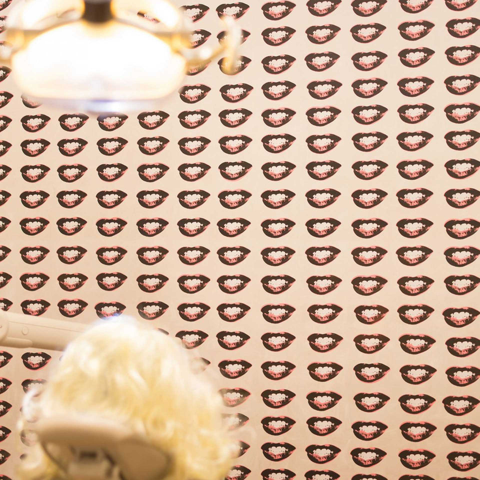 Marilyn's Lips Wallpaper by Andy Warhol x Flavor Paper