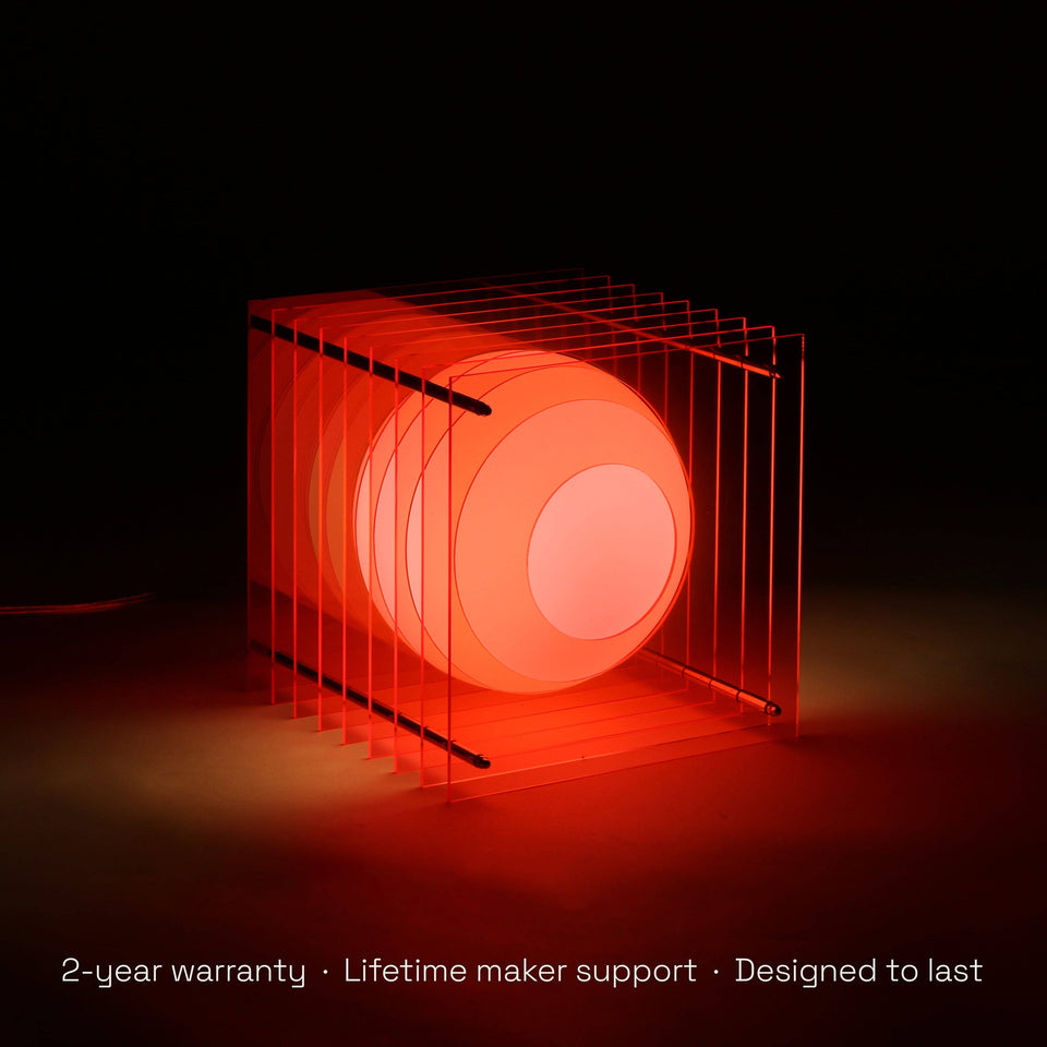 Table Lamp Lớp Big Square In Pink Acrylic