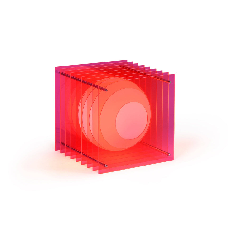 Table Lamp Lớp Big Square In Pink Acrylic