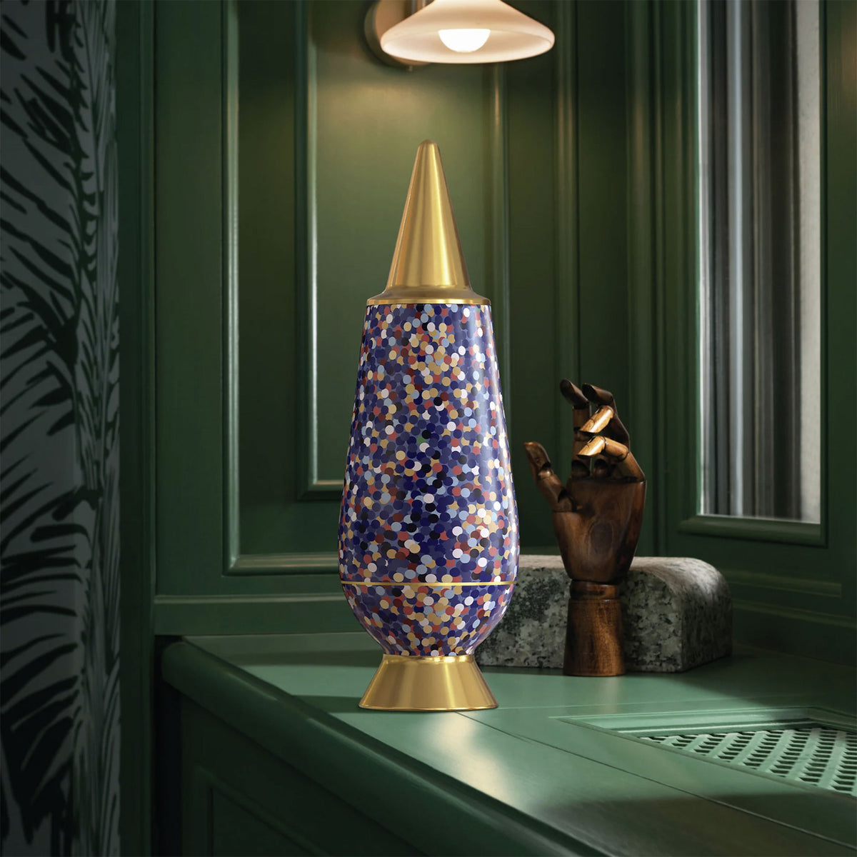 Alessi 100% make-up Proust Vase w/ lid