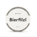 Bierfilzl Merino Wool Felt Round Coaster 4 Pack Granite