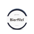 Bierfilzl Merino Wool Felt Round Coaster Solid 4 Pack Marine